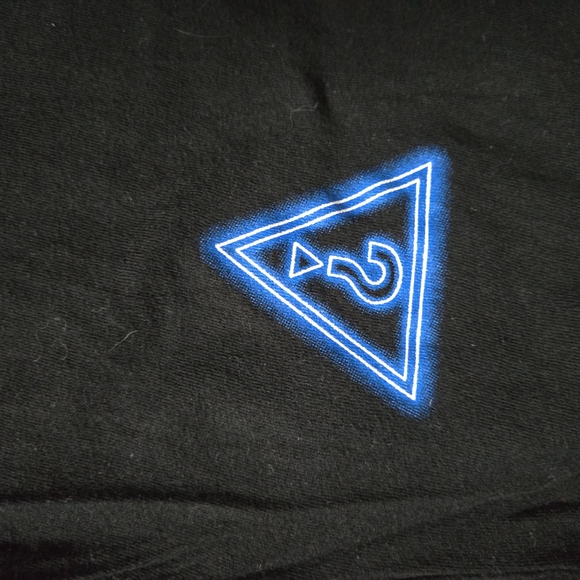 Guess Black Tee with Blue Emblem - Picture 3 of 4